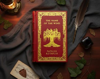 El nombre del viento de Patrick Rothfuss Edición encuadernada en cuero