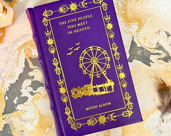 The Five People You Meet in Heaven by Mitch Albom Leather-Bound Edition
