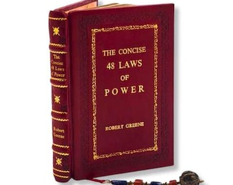 The Concise 48 Laws Of Power by Robert Greene Rebound Leather Edition