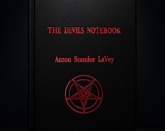 The Devils Notebook by Anton Szandor LaVey Leather Rebound Edition