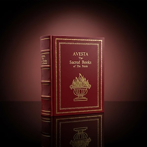 Avesta: The Sacred Books Of The Parsis door Karl F Geldner Rebound Leather Edition afbeelding 1