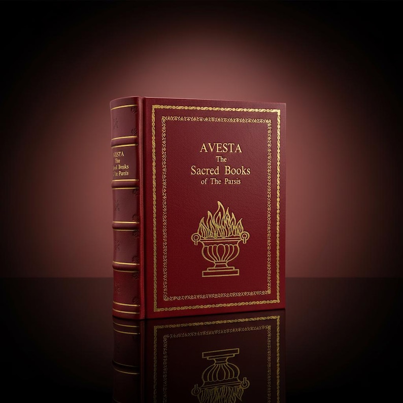 Avesta: The Sacred Books Of The Parsis door Karl F Geldner Rebound Leather Edition afbeelding 1
