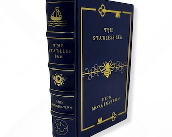 Det stjärnlösa havet av Erin Morgenstern Rebound Leather Edition