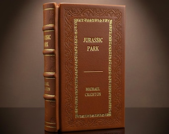 Jurassic Park by Michael Crichton édition cuir rebondi