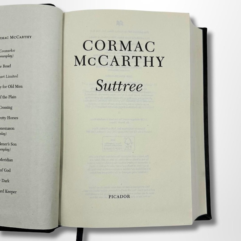 Suttree av Cormac Mc Carthy Rebound Läderutgåva bild 4