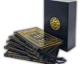 The Holy Books of Thelema: Five-Volume Set by Aleister Crowley Leather Bound Edition