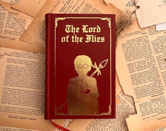 The Lord of the Flies by William Golding Rebound Leather Edition
