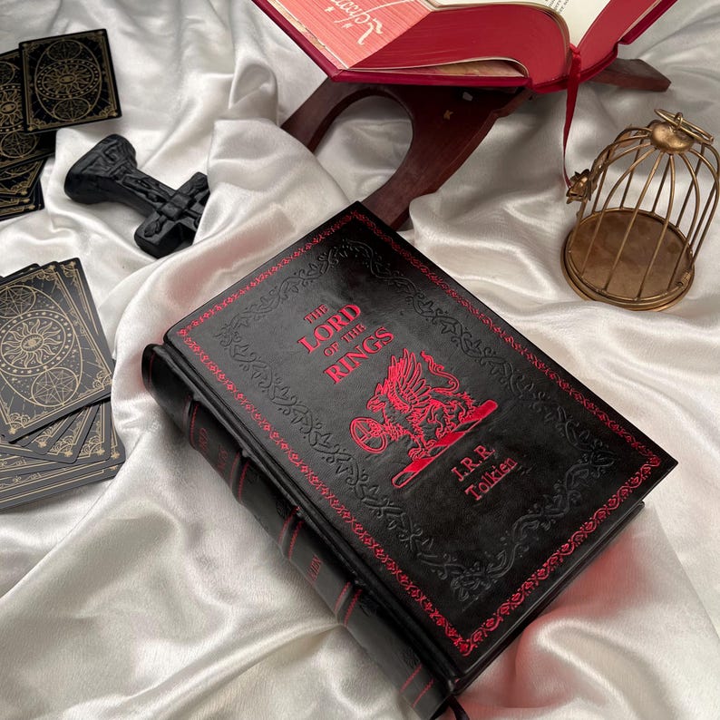 Sagan om ringen - Illustrerad Rebound Läderutgåva bild 1