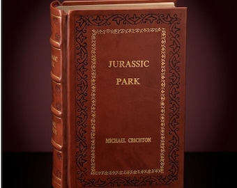 Jurassic Park  by Michael Crichton Rebound Leather Edition
