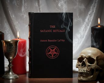 The Satanic Rituals by Anton Szandor Lavey Rebound Leather Edition