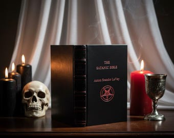 The Satanic Bible by Anton Szandor Lavey Rebound Leather Edition