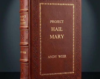 Proyecto Ave María de Andy Weir Edición de cuero reencuadernado