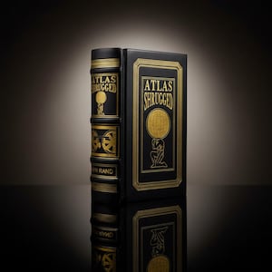 Atlas Shrugged d'Ayn Rand, édition reliée cuir
