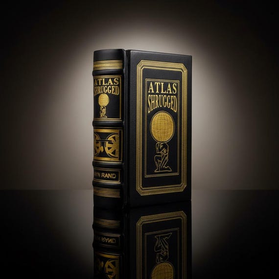 Atlas Shrugged by Ayn Rand Rebound Leather Edition - Etsy