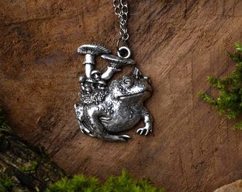 Whimsical Fantasy Frog Charm - Stand out with This Witchcore Jewelry Piece