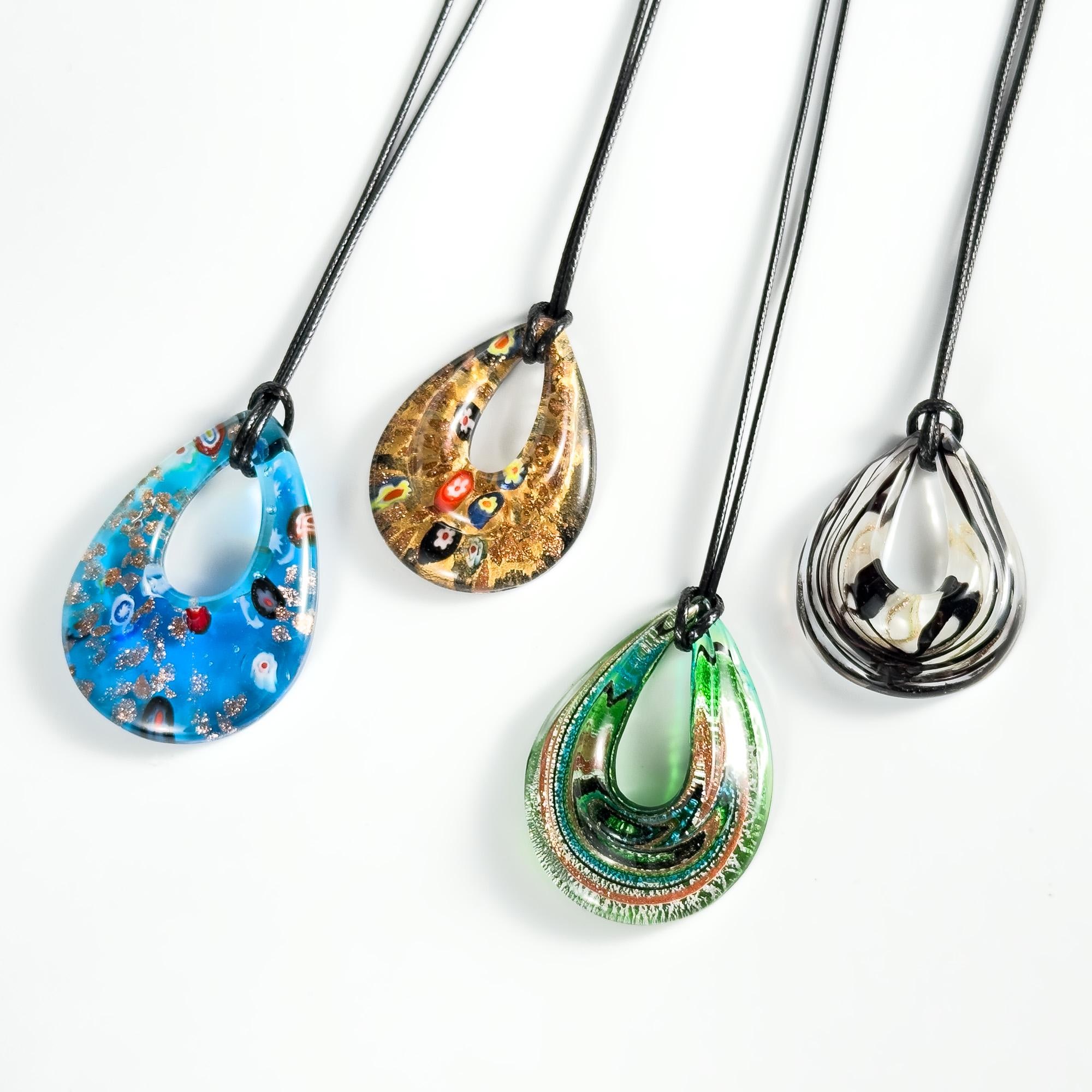 19世紀初頭 Murano ムラノ 伊製 アンティーク ターコイズ 金盛上レッド