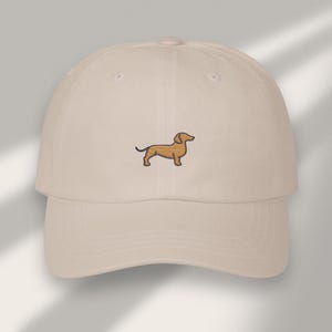 Dachshund Dog Hat Embroidered Minimalist Cap Cute Wiener Dog Dad Hat Sausage Dog Baseball Cap Gift for Dog Lovers  Pet Parents Clean Simple