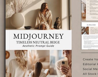 MidJourney Aesthetic Prompt Guide | Faceless Photos, Luxury Stock Images, Instagram Reel Covers, Digital Marketing, Image Design Portfolio