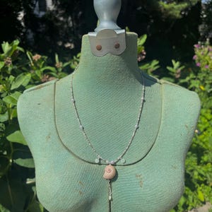 From The Sea-foam: beaded pearl and shell necklace