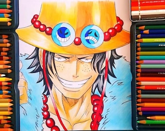 One Piece Portgas D Ace Drawing