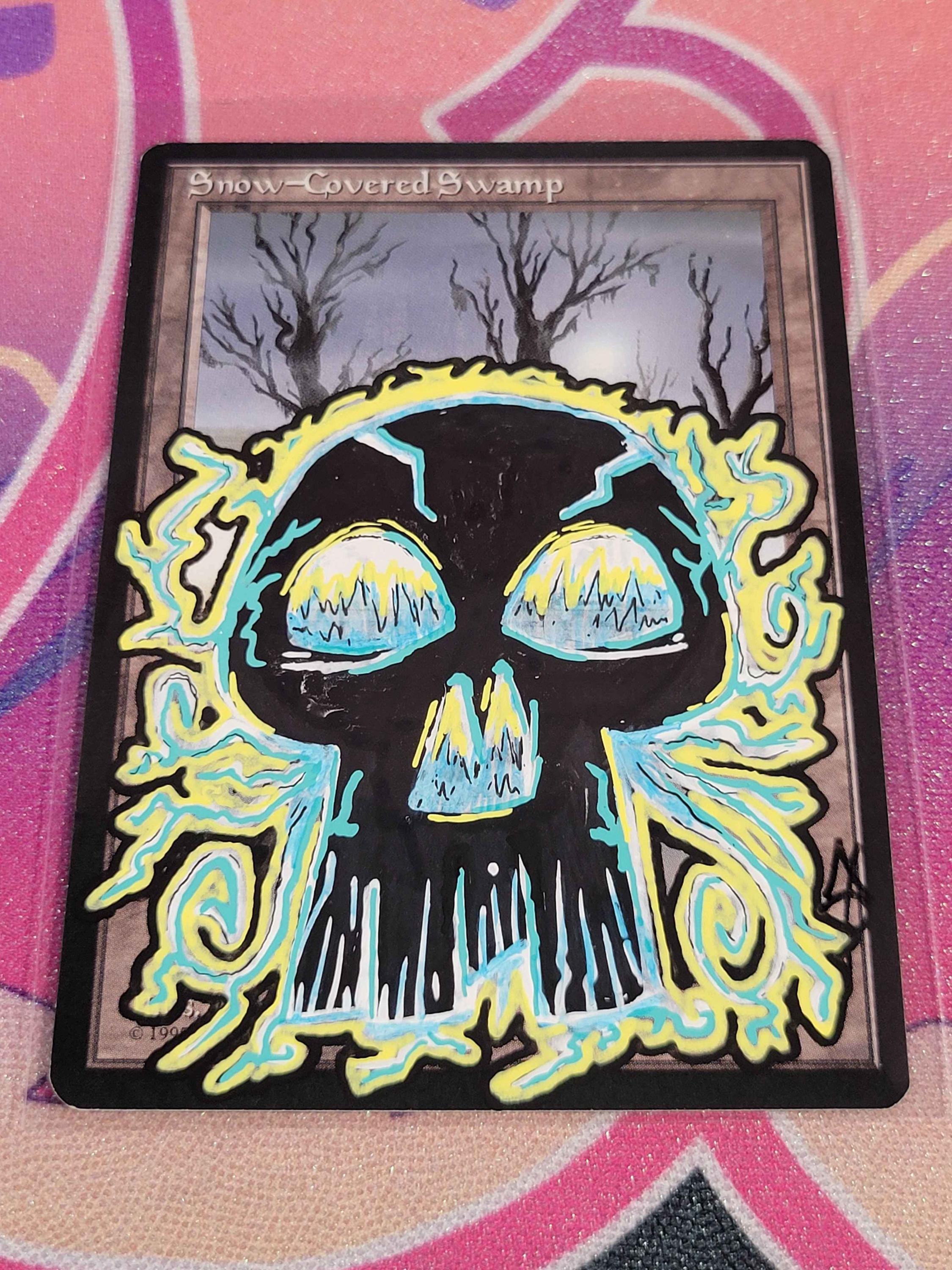 Mtg Altered Art Swamp - Etsy