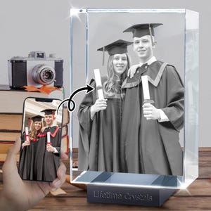 3D Photo Crystal: Custom Laser Engraved Baby Keepsake Gift