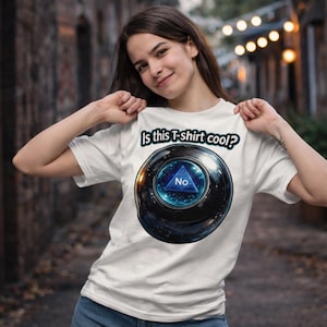 Chemise geek graphique en huit boules magiques pour papa, cadeau d'anniversaire en coton, jouet rétro en coton