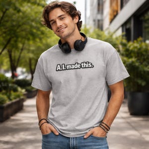 Blague A.I. Cadeau d'anniversaire de papa T-shirt en coton 100 T-shirt drôle de geek