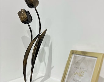 金属製の花、素朴なブーケ、錬鉄製アート、TheSteelStyleThings
