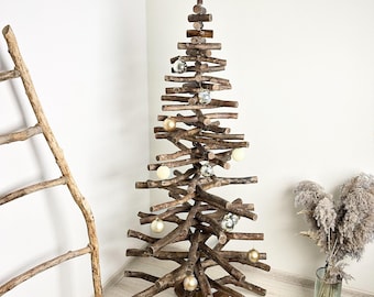 Rustic driftwood tree, farmhouse christmas tree, handmade unusual eco friendly tree, holiday decor, new year tree, christmas symbol