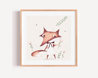 Kleiner Fuchs der Laune – Wald Dekor