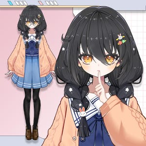 Customizable Live2D Premade Vtuber | Editable & Rigging | Customized