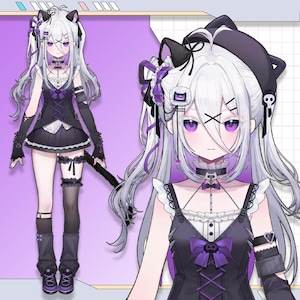 Customizable Live2D Premade Vtuber | Editable & Rigging | Customized