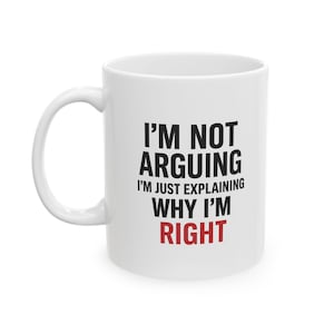 Funny Ceramic Mug with Quote, Gift for Coffee Lovers, Unique Office Humor, Perfect for Birthdays, Holidays, or Just Because