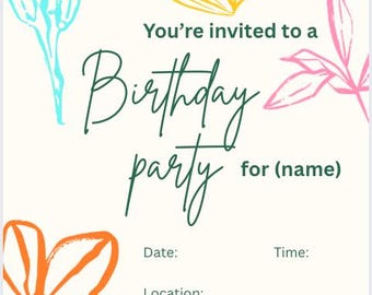 Birthday Party Invitation