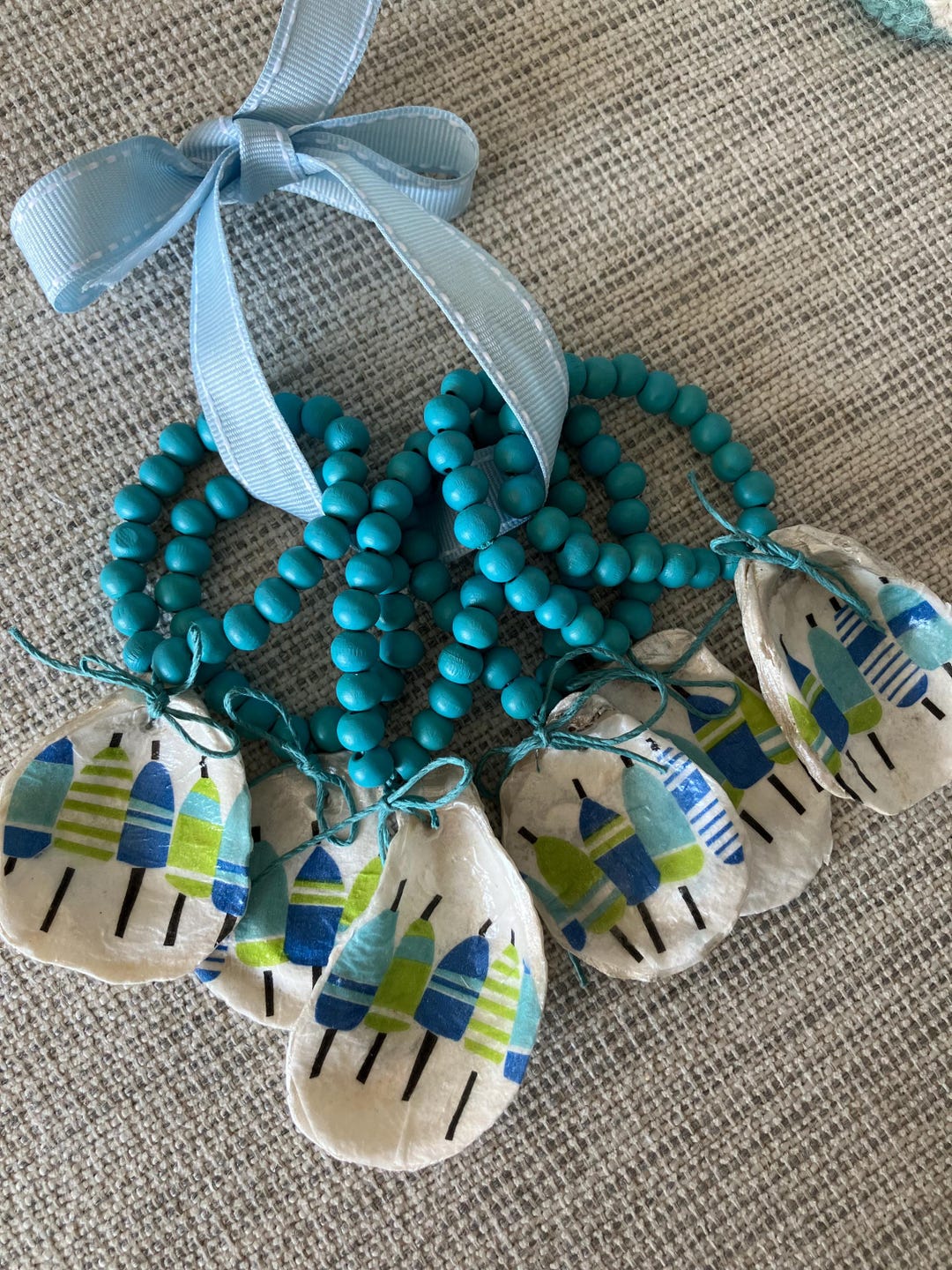 Oyster Shell Napkin Rings. Each Set of Six is One of a Kind & Created ...
