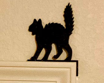 Halloween Corner Standee Set - 3 Cats - Black, Purple & Orange - Perfect for the Holidays