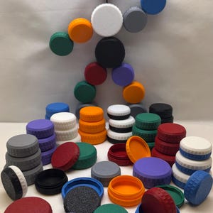Pocket Pill Protector - 3 Sizes, 9 Colors -Purple, Green, Red, Orange, Black, blue, Grey + 2 Multi Colors, Get All 3 Container Sizes image 2
