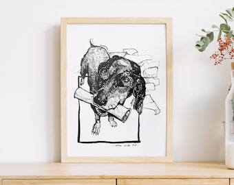 illustration print "Dog"- digital art print