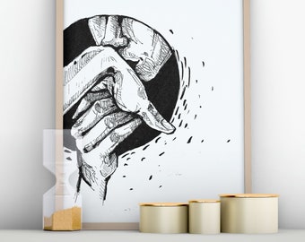 poster "Enchanted" - stampa digitale da illustrazione originale