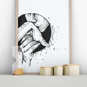 Illustration Print "Enchanted" - digitaler Kunstdruck - Wohndekoration Print