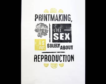 LINOCUT PRINT- printmaker