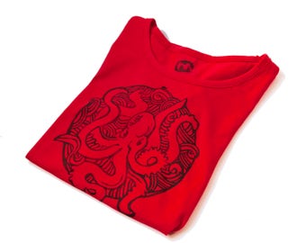 Cotton TEE for woman- OCTOPUS