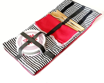 PLACEMAT- pic nic set completed- red