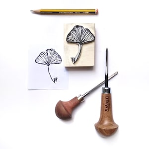 handcarved STAMP EX LIBRIS- customized stamp