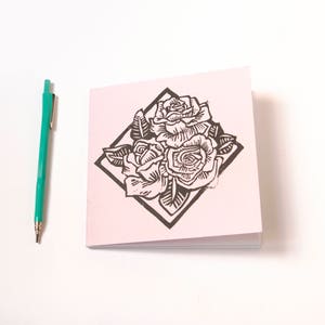 quaderno "poesia in forma di rosa"- rosa cipria