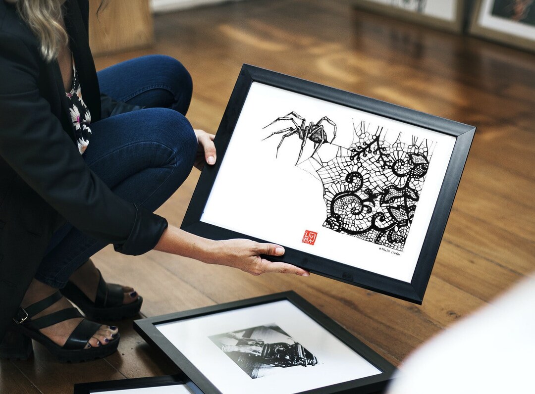 Deviantart Lace Illustration Print