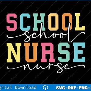 School Nurse Back To School Svg, Png Digital Files