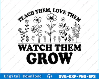 Archivos digitales con motivos florales para profesores (svg, png, eps, dxf, pdf)