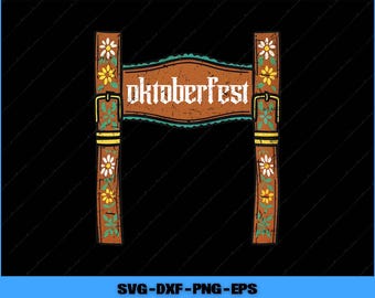 Oktoberfest Lederhosen Costume Png, svg, eps, dxf, pdf)